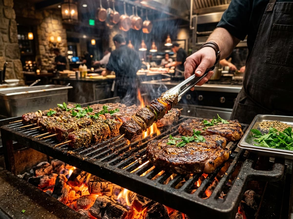 Brochettes de Bœuf & Grillades Braisées